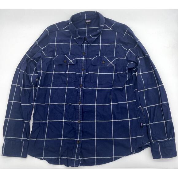 Patagonia Tops - Patagonia Women's Long Sleeve Midweight Fjord Flannel Shirt Organic Cotton Large